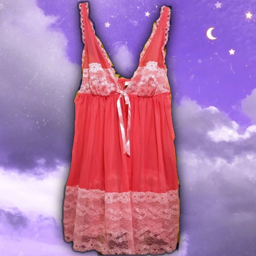 Cute Seethorugh Lace Victoria's Secret Babydoll